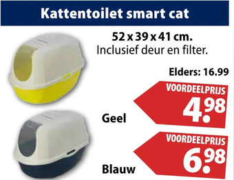 Huisdier Voordeelshop Kattentoilet smart cat aanbieding