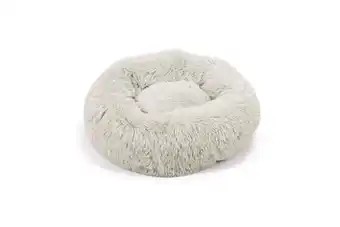 Welkoop Beeztees yali pluche - fluffy hondenmand - lichtgrijs s aanbieding