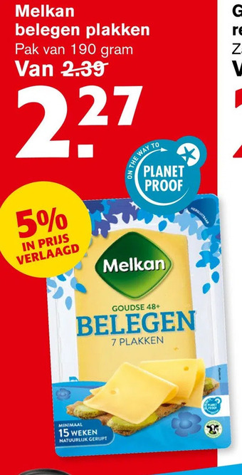 Hoogvliet Melkan belegen plakken aanbieding
