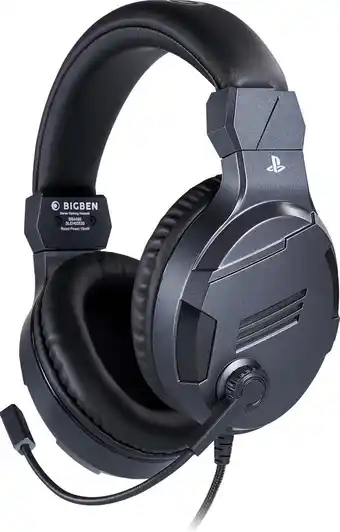 Bol.com Bigben stereo game headset v3 - ps5 & ps4 - titanium aanbieding
