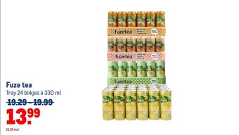 Makro Fuze tea Tray 24 blikjes à 330 ml aanbieding