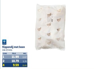 Makro Kippendij met been aanbieding