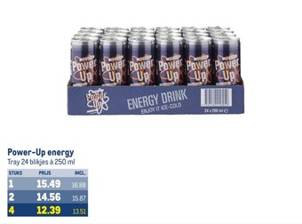 Makro Power-Up energy Tray 24 blikjes à 250 ml aanbieding