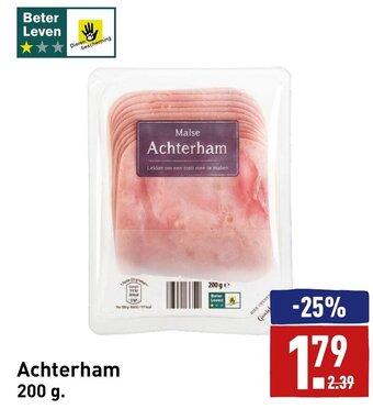 ALDI Achterham 200g aanbieding