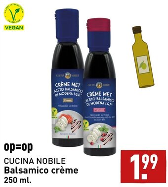 ALDI CUCINA NOBILE Balsamico crème 250 ml. aanbieding