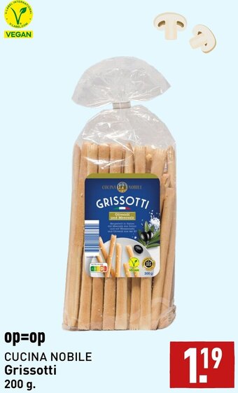 ALDI CUCINA NOBILE Grissotti 200 g. aanbieding