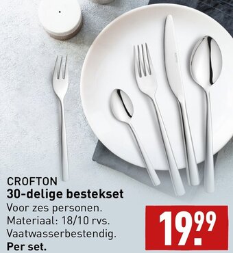 ALDI CROFTON 30-delige bestekset aanbieding