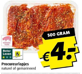 Boni Procureurlapjes naturel of gemarineerd aanbieding
