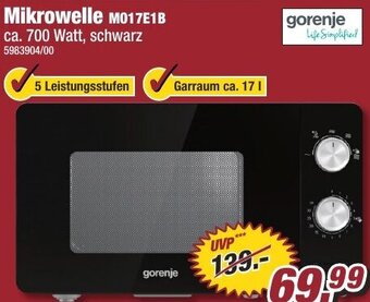 Poco Mikrowelle MO17E1B aanbieding