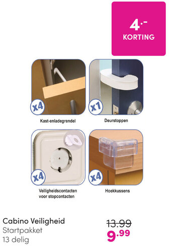 Baby & Tiener Cabino Veiligheid aanbieding