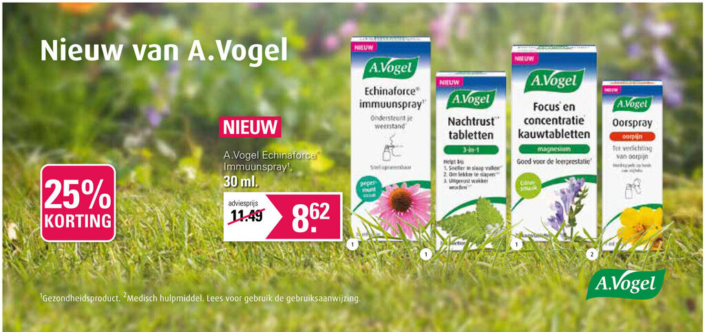 De Online Drogist A.Vogel Echinaforce Immuunspray¹, 30 ml. aanbieding