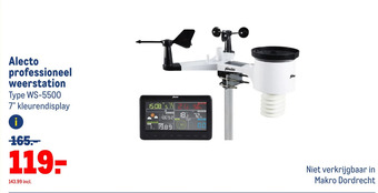 Makro Alecto professioneel weerstation aanbieding