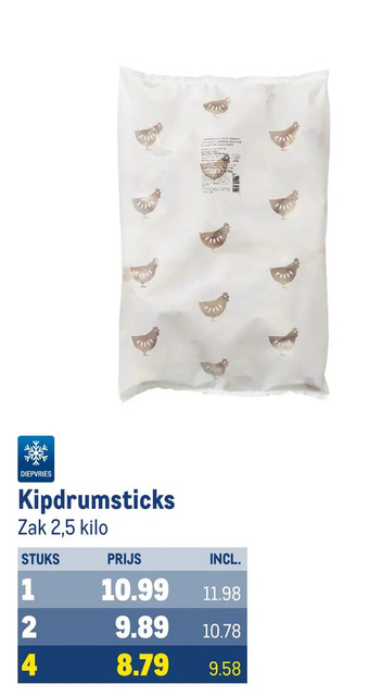 Makro Kipdrumsticks aanbieding