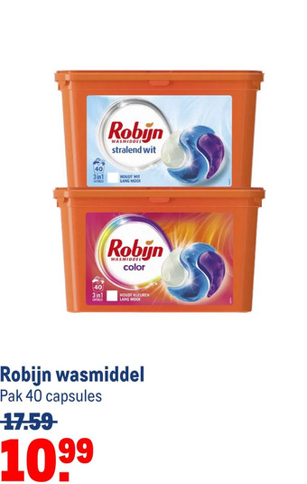 Makro Robijn wasmiddel aanbieding