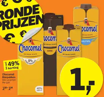 Albert Heijn Chocomel literpakken aanbieding