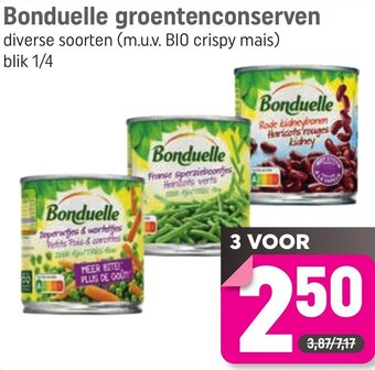 Lekker Makkelijk Bonduelle groentenconserven aanbieding