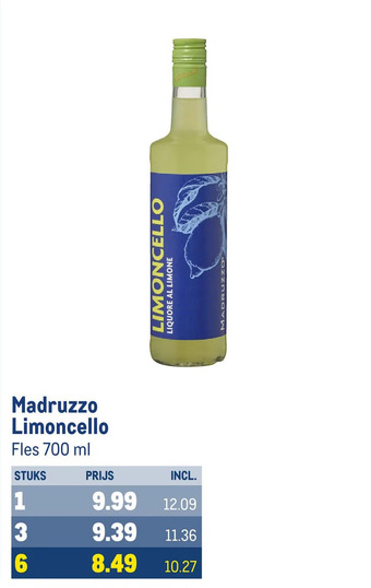 Makro Madruzzo limoncello aanbieding