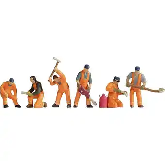 Conrad Noch 12801 h0 bouwplaats op het spoor figuren geverfd, scène met geluid aanbieding