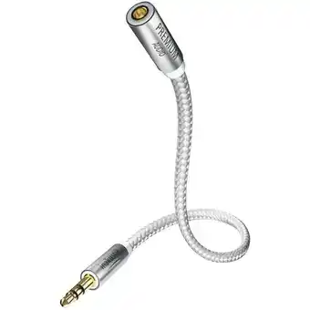 Conrad Inakustik 004102075 jackplug audio verlengkabel [1x jackplug male 3,5 mm - 1x jackplug female 3,5 mm] 7.50 m antraciet vergul aanbieding