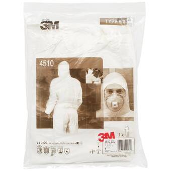 Conrad 3m 4570xl wegwerp overall maat: xl grijs aanbieding