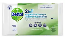 De Online Drogist Dettol 2in1 hygiënisch doekjes 12st aanbieding