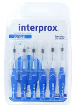 De Online Drogist Interprox ragers premium conical 1.3 blauw 6st aanbieding