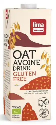 De Online Drogist Lima haverdrink glutenvrij 1lt aanbieding