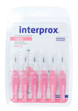De Online Drogist Interprox ragers premium nano 0.6mm roze 6st aanbieding