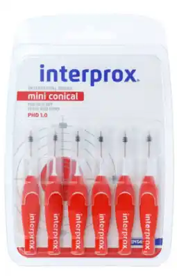 De Online Drogist Interprox ragers premium mini conical 1.0 rood 6st aanbieding