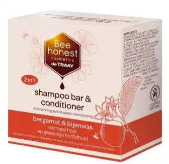 De Online Drogist Bee honest shampoo bar & conditioner bergamot & bijenwas 80gr aanbieding