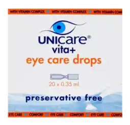 De Online Drogist Unicare vita eye care drops ampullen 20 x 0.35ml 20st aanbieding