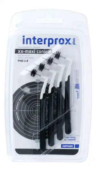 De Online Drogist Interprox ragers plus xx maxi 6mm-11mm zwart 4st aanbieding