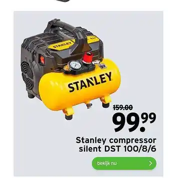 GAMMA Stanley Compressor aanbieding