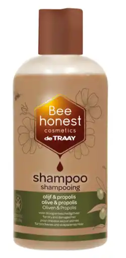 De Online Drogist Bee honest shampoo olijf & propolis 250ml aanbieding
