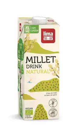 De Online Drogist Lima millet gierstdrink natural biologisch 1lt aanbieding