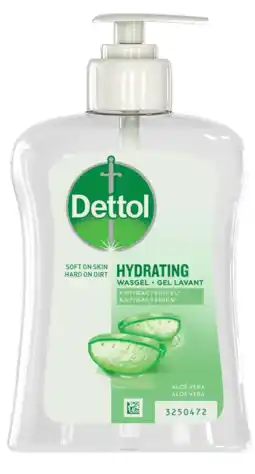 De Online Drogist Dettol hydraterende wasgel antibacteriëel - met aloe vera 250ml aanbieding