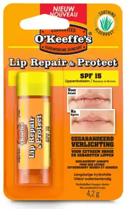De Online Drogist O'keeffe's lip repair & protect lip balm 4,2gr aanbieding