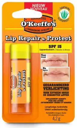 De Online Drogist O'keeffe's lip repair & protect lip balm 4,2gr aanbieding