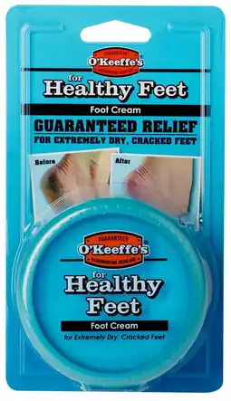De Online Drogist O'keeffe's healthy feet voetcreme 91gr aanbieding