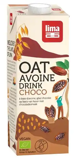 De Online Drogist Lima haverdrink choco 1lt aanbieding