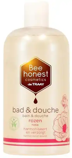 De Online Drogist Bee honest bad & douche rozen 500ml aanbieding