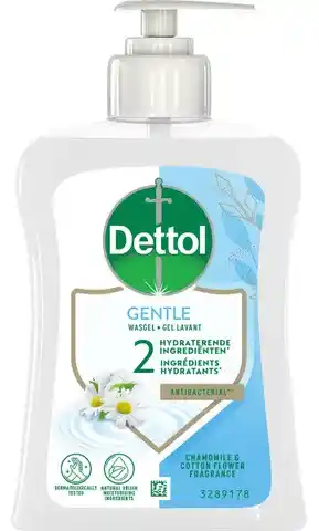 De Online Drogist Dettol extra care wascreme antibacteriëel - met kamille 250ml aanbieding