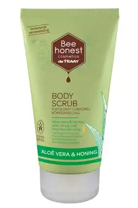 De Online Drogist Bee honest bodyscrub aloe vera & honing 150ml aanbieding