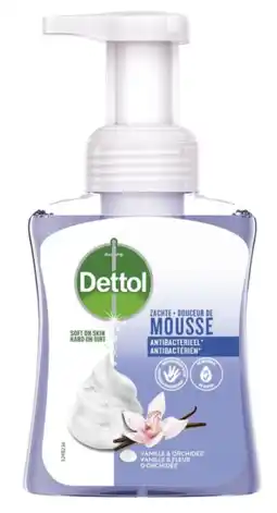 De Online Drogist Dettol orchidee & vanille zachte mousse antibacteriële handzeep 250ml aanbieding