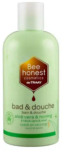 De Online Drogist Bee honest bad & douche aloë vera & honing 250ml aanbieding
