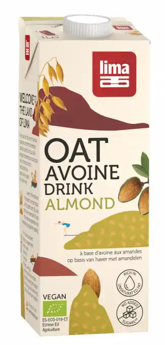 De Online Drogist Lima haverdrink amandel 1lt aanbieding
