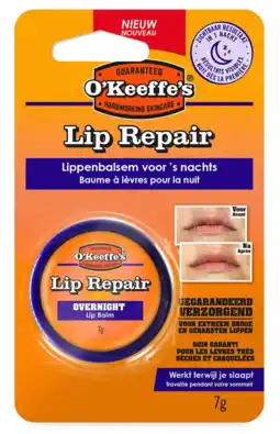 De Online Drogist O'keeffe's lip repair overnight 7gr aanbieding
