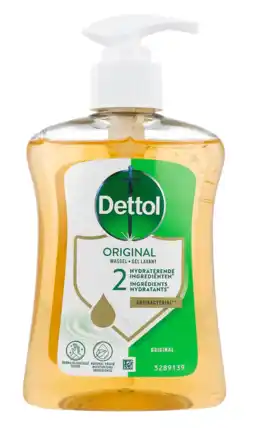 De Online Drogist Dettol original antibacteriële wasgel 250ml aanbieding
