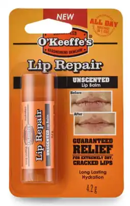 De Online Drogist O'keeffe's lip repair unscented lip balm 4,2gr aanbieding
