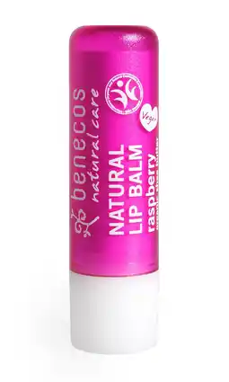 De Online Drogist Benecos natural lip balm raspberry 4.7gr aanbieding